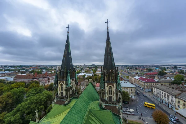 Kuppelkirche Der Heiligen Olga Und Elisabeth Lviv 1903 1911 Ehren — Stockfoto