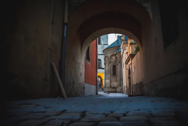 Calle Ciudad Vieja Lviv — Foto de Stock