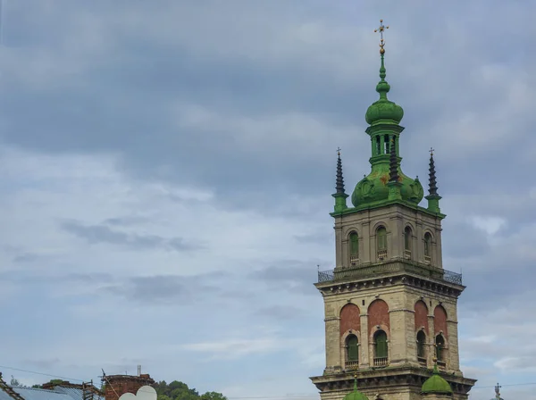 Tour Cathédrale Latine Lviv Cathédrale Fut Construite Dans Les Années — Photo