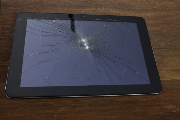 Broken tablet with broken screen