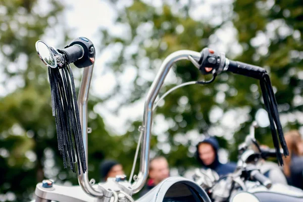 Dlouhá Motocykl Volant — Stock fotografie