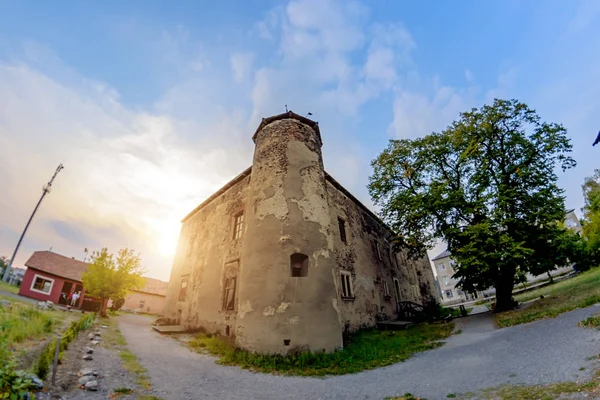 Château Chinadiev, également connu sous le nom de Saint Miklos. Le château a été construit par les Hongrois au 14ème siècle . — Photo