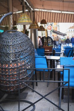 Şehirde Rahat sokak kafe
