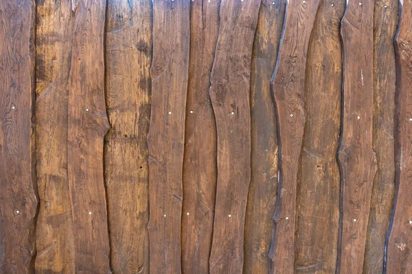 Drewniane tło z pionowych desek w kolorze brązowym — Zdjęcie stockowe
