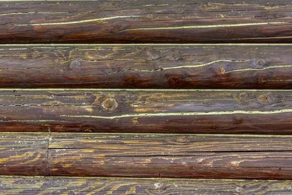 Ściany drewniane kłody — Zdjęcie stockowe