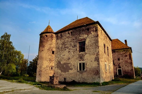 Замок Чинадиев, также известный как Святой Миклош. Замок был построен венграми в XIV веке . — стоковое фото