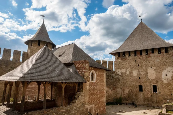 Ukrayna Daki Antik Khotyn Kalesinin Içinde — Stok fotoğraf