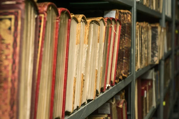 Libri antichi sono sullo scaffale — Foto Stock