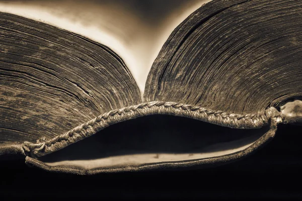 Oude boeken zijn op de plank — Stockfoto