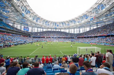 Nizhniy Novgorod, Rusya Federasyonu - 6 Temmuz: FIFA Dünya Kupası 2018, Rusya sırasında tribün Arena Nizhniy Novgorod Stadyumu