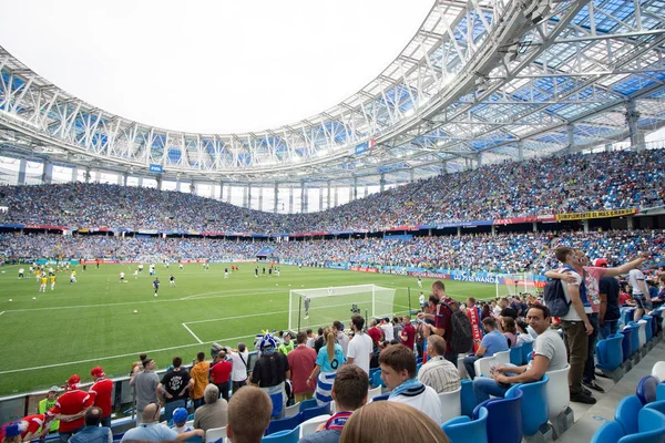 Nizhniy Novgorod Rússia Julho Tribunes Arena Estádio Nizhniy Novgorod Durante — Fotografia de Stock