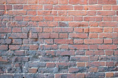 Gündüzleri arka plan kırmızı eski tuğla duvar