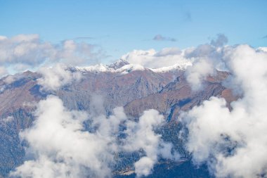 Dağ manzarası. Caucasus yaz gün görünümü orman