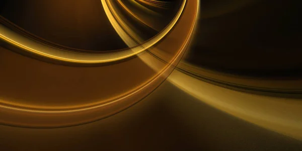 Fraktal altın kahverengi dalga ile tasarım için soyut arka plan — Stok fotoğraf