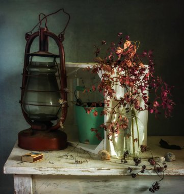 Eski şeyler ile natürmort. Vintage. Retro.
