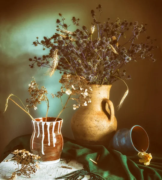 Сушена Квітка Нарцис Натюрморт Вінтажний Ретро — стокове фото