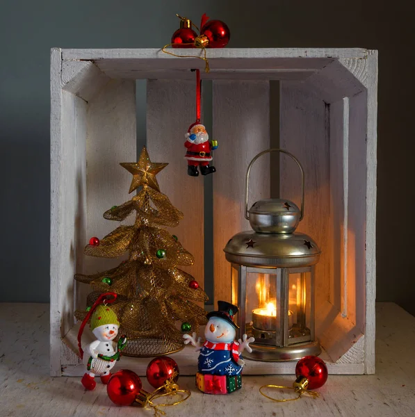 Ano Novo Natal Diversão Conto Fadas Celebração Decorações Natal Desenho — Fotografia de Stock