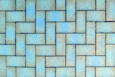 Tuğla işi. İnşaat duvarı ya da asfalt yol. Grafiksel kaynaklar. Geçmişi. Eski.