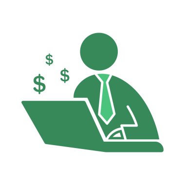 Muhasebe logosu illüstrasyon tasarımı