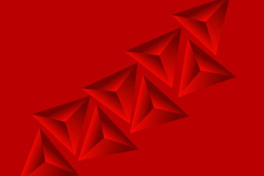 Soyut Üçgen Arkaplan. Üç boyutlu üçgenler. Modern duvar kağıdı. Vektör illüstrasyonu