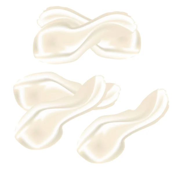 Crème Cosmétique Réaliste Pour Peau Isolée Sur Fond Blanc Illustration — Image vectorielle