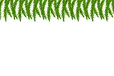 Neşeli Noel ve mutlu yeni yıl arka plan beyaz arka plan üzerinde izole çam dalları ile. Modern tasarım. Poster, afiş, broşür, kart için evrensel vektör arka plan.