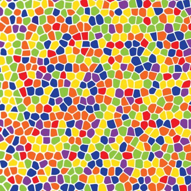 Soyut geometrik renkli mozaik Dikişsiz desen Tekstil, kumaş, kağıt, duvar kağıdı için. Vektör arka plan. 