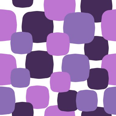 Geometrik şekiller ile Seamless modeli. Modern şık doku halı, Ambalaj Kağıt, kumaş, arka plan için. Vektör çizim