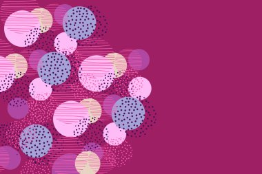 Vintage tarzı daire geometrisi arka plan. Vektör çizim yüzey tasarımı için yazdırma ve web