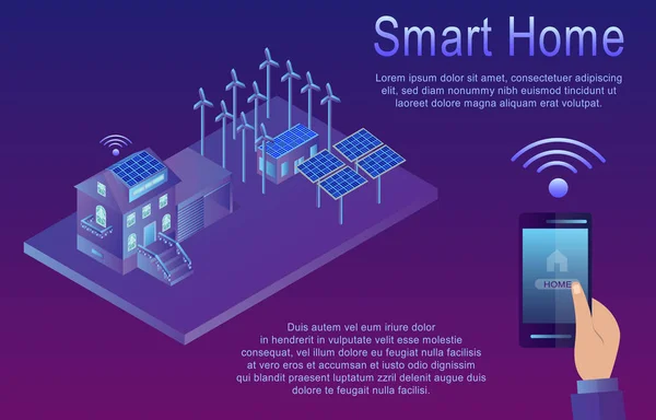 Conceito Isométrico Casa Inteligente Dispositivos Conectados Sem Fio Vetor Isométrico —  Vetores de Stock