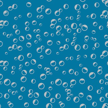 Absract düz su kabarcıkları Seamless modeli. Vektör çizim