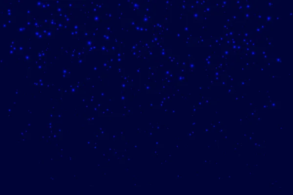 Fundo Com Estrelas Brilhantes Céu Escuro Azul Noite Ilustração Vetorial — Vetor de Stock