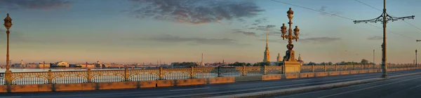 Groot Formaat Panorama Van Trinity Bridge Peter Paulus Vesting Sint — Stockfoto