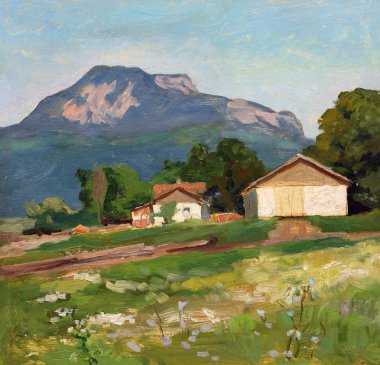 Yaz, güneşli Kırım manzara