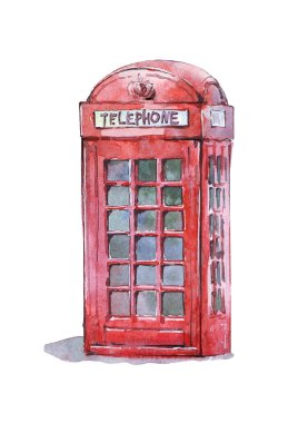 İngiliz geleneksel telefon kulübesi