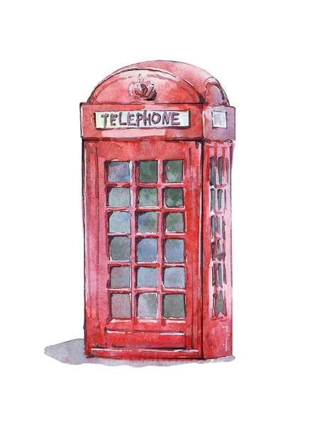 Cabina telefónica tradicional británica — Foto de Stock