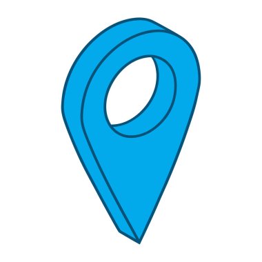 Çoklu renk seçeneklerine sahip modern konum pin simgesi