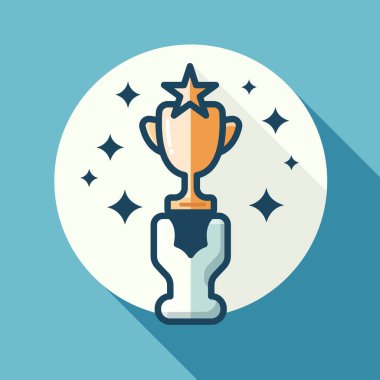 Ganimet ve başarı vektör illüstrasyonu, zaferin yıldız sembollü el ele tutuşmanın düz tasarımı