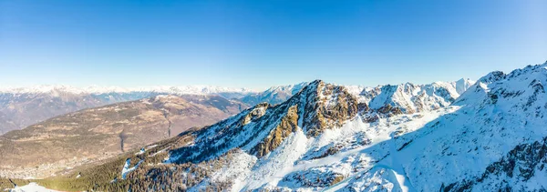 Montanhas Inverno Alpes Italianos — Fotografia de Stock