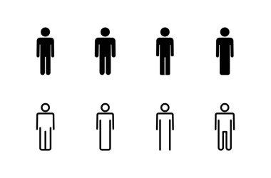 Erkek simgesi logosu tasarımı. Erkek işareti ve sembol. insan sembolü