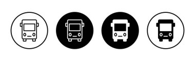 Uygulamalar ve web siteleri için otobüs simgesi. otobüs işareti ve sembol