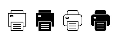 Simge vektörünü yazdır. yazıcı işareti ve sembol