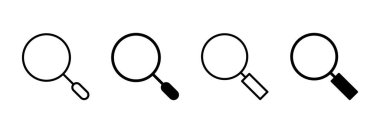 Simge vektörünü ara. Büyüteç işareti ve sembolü ara