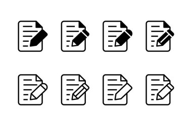 Not simgesi logo tasarımı. not defteri işareti ve sembol