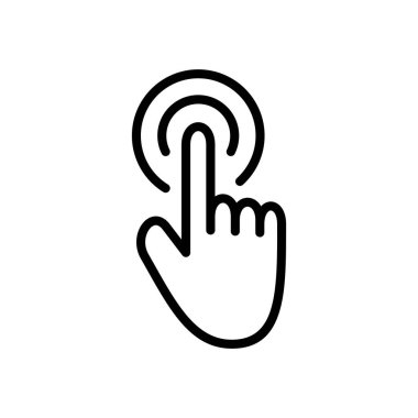 Uygulamalar ve web siteleri için el imleç simgesi. İmleç işareti ve sembol. el imleç simgesi clik