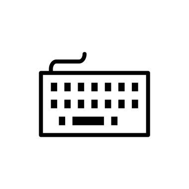 Uygulamalar ve web siteleri için klavye simgesi. Klavye işareti ve simgesi