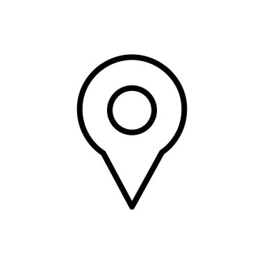 Uygulamalar ve web siteleri için simge simgesi. Yer işareti ve sembol. hedef simgesi. harita iğnesi