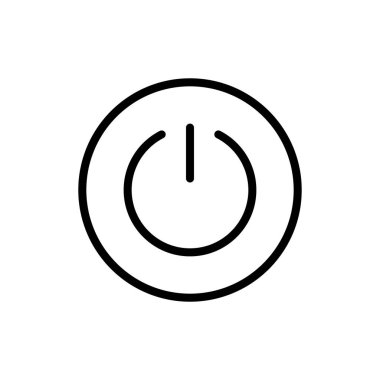 Uygulamalar ve web siteleri için güç simgesi. Güç Anahtarı işareti ve sembolü. Elektrik gücü.