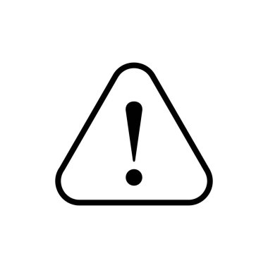 Uygulamalar ve web siteleri için tehlike simgesi. Dikkat işareti ve sembol. Dikkat işareti. ünlem