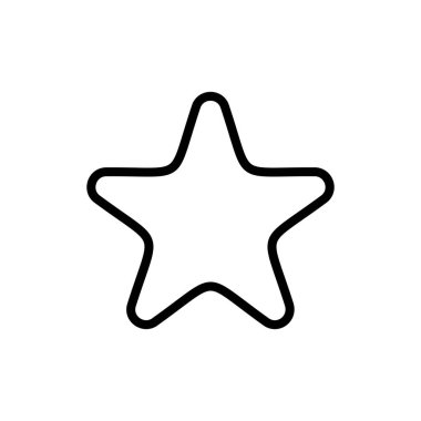 Uygulamalar ve web siteleri için yıldız simgesi. Reyting işareti ve sembol. favori yıldız simgesi